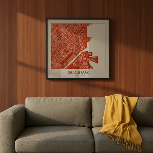 ORACLE PARK STADIUM Aerial - Minimal