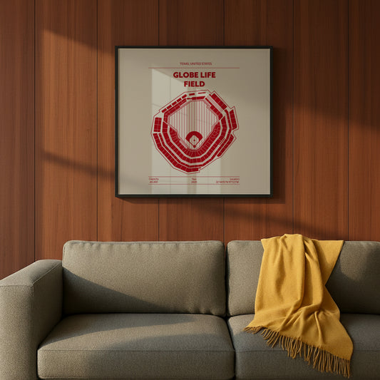 GLOBE LIFE FIELD STADIUM Signature - Minimal