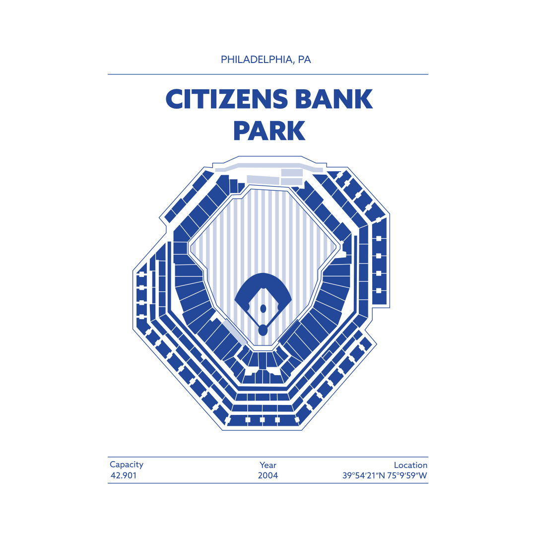CITIZENS BANK PARK STADIUM Signature - Minimal