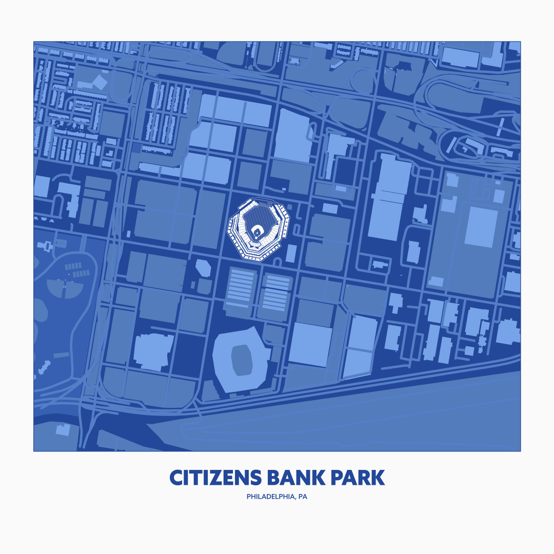 CITIZENS BANK PARK STADIUM Aerial - Minimal