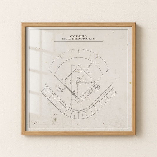 Coors Field - Patent Art Minmal