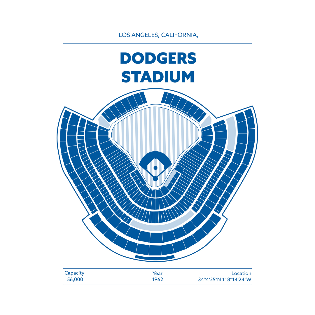 DODGERS STADIUM Signature - Minimal