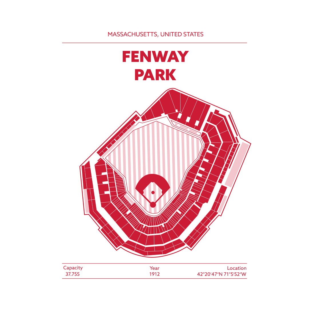 FENWAY PARK STADIUM Signature - Minimal