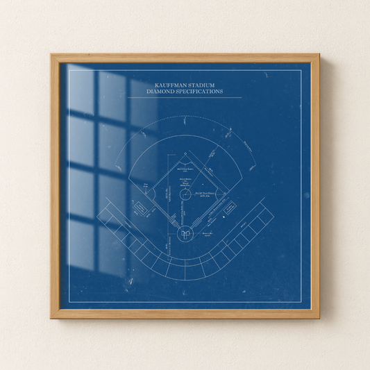 Kauffman Stadium - Patent Art Minimal