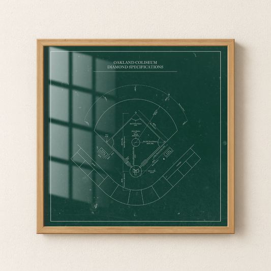 Oakland Coliseum - Patent Art Minimal