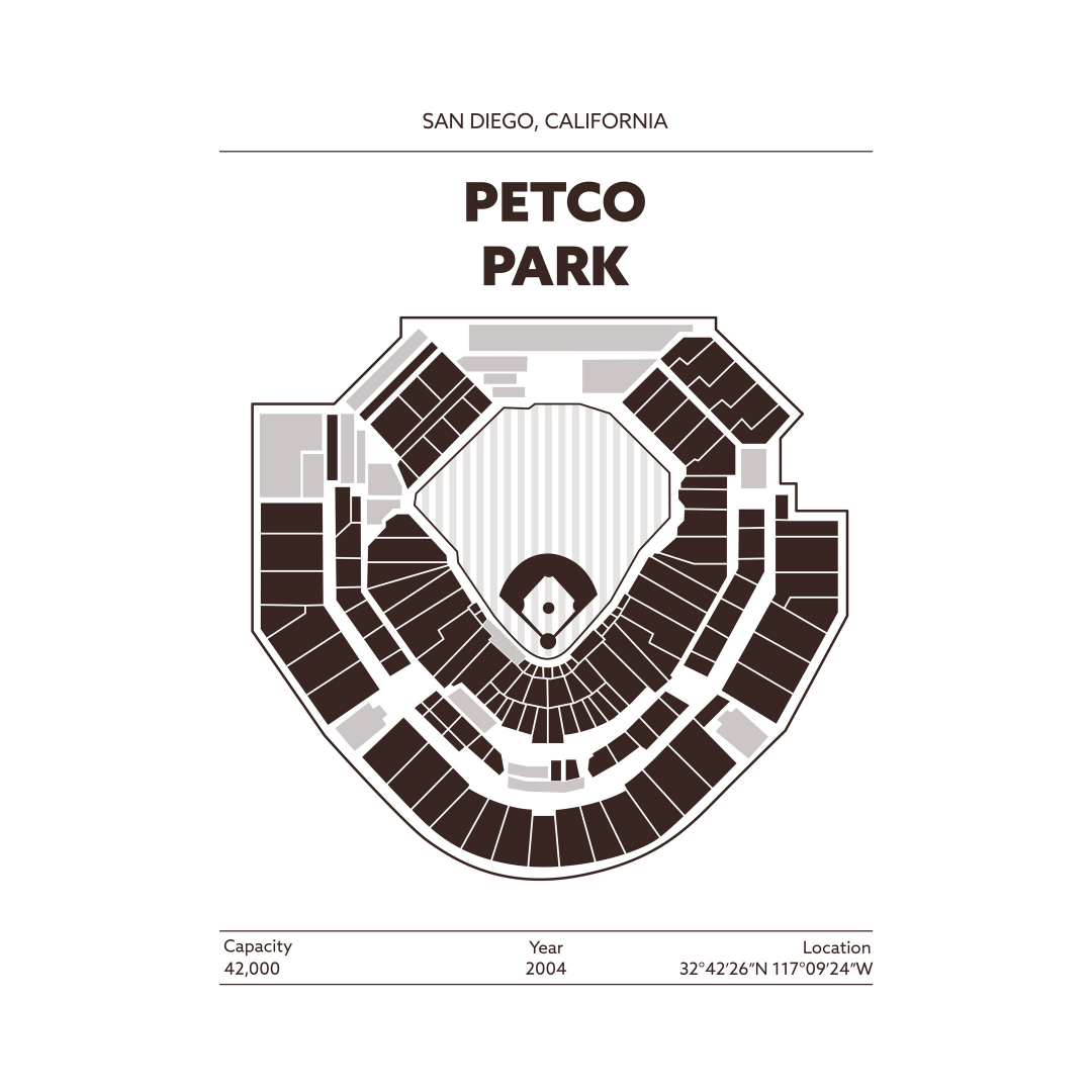PETCO PARK STADIUM Signature - Minimal
