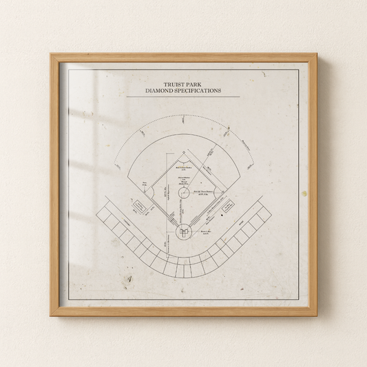 Truist Park Stadium - Patent Art Minimal