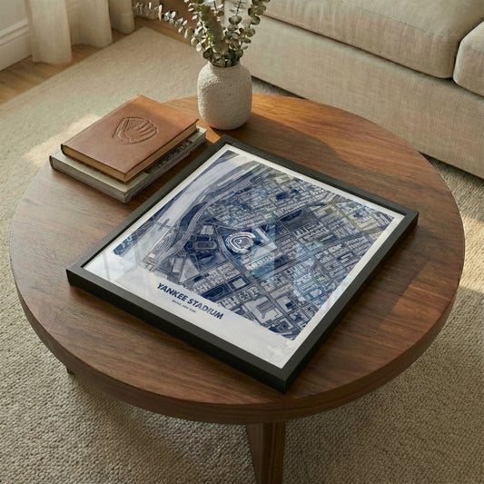 Yankee Stadium - Signature City Map Watercolor Dark