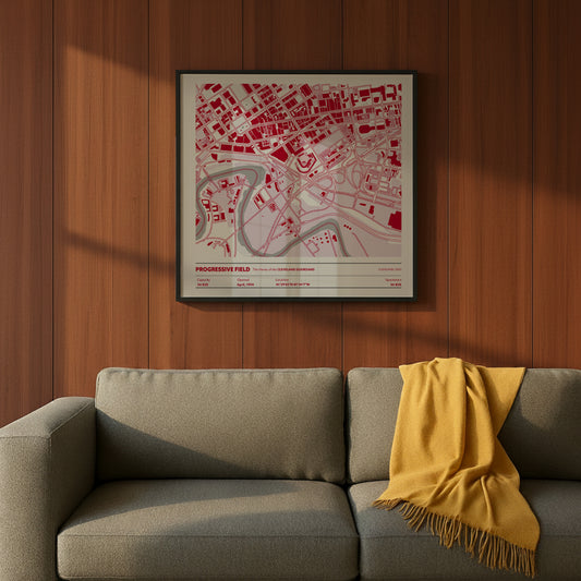 PROGRESSIVE FIELD STADIUM Aerial - Detailed