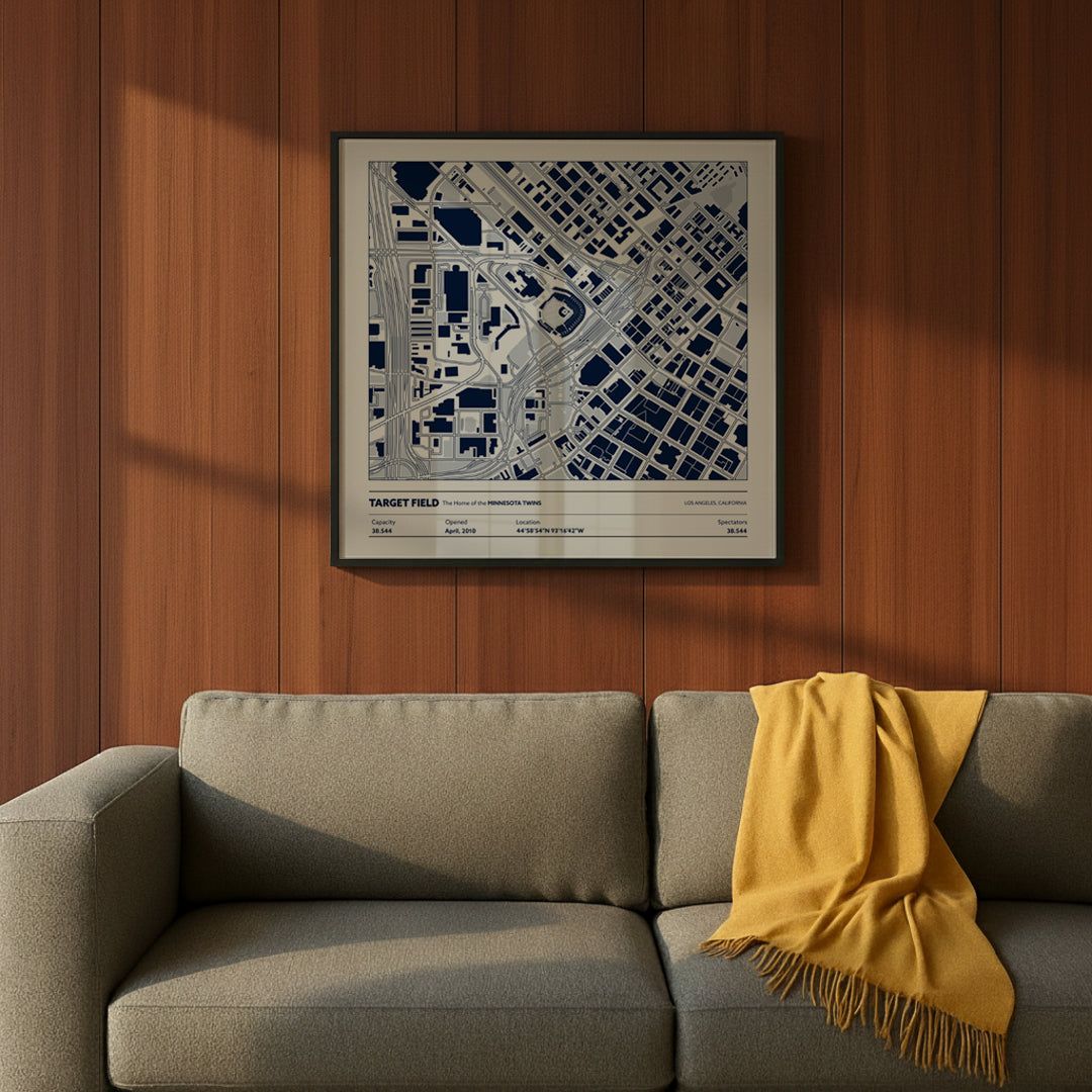 Target Field Stadium - City Map Light