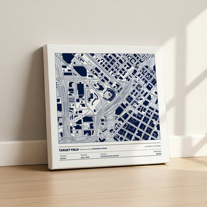 Target Field Stadium - City Map Light