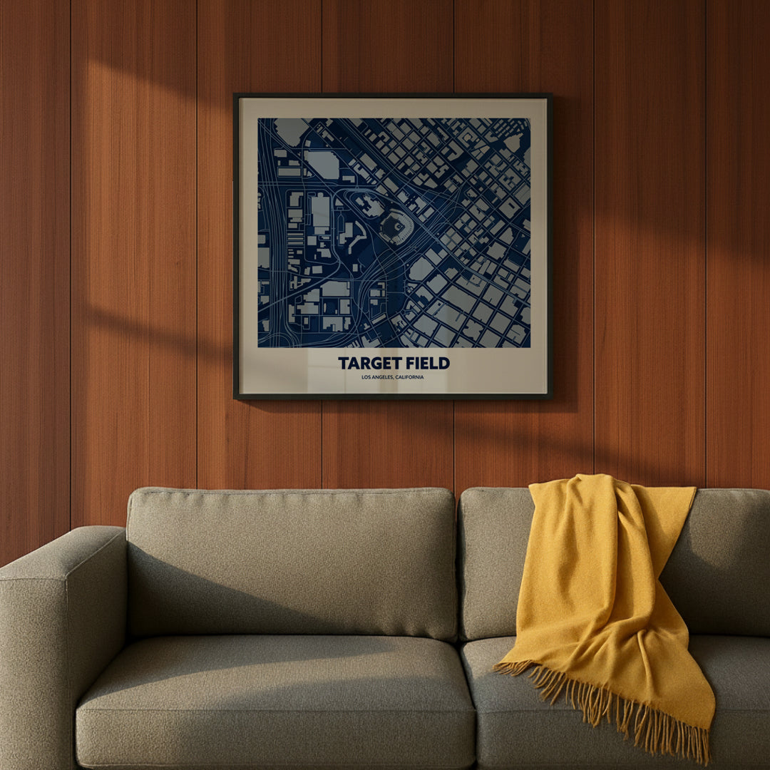 Target Field Stadium - CIty Map Dark