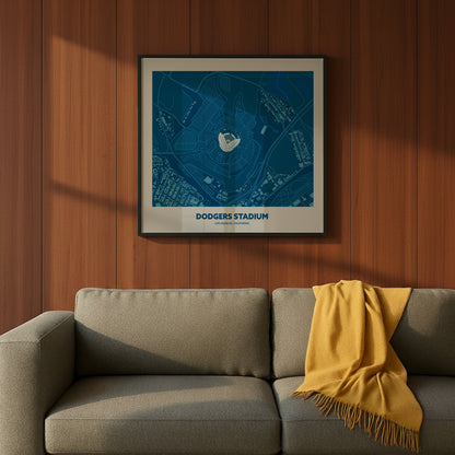 Dodgers Stadium - Aerial Minimal