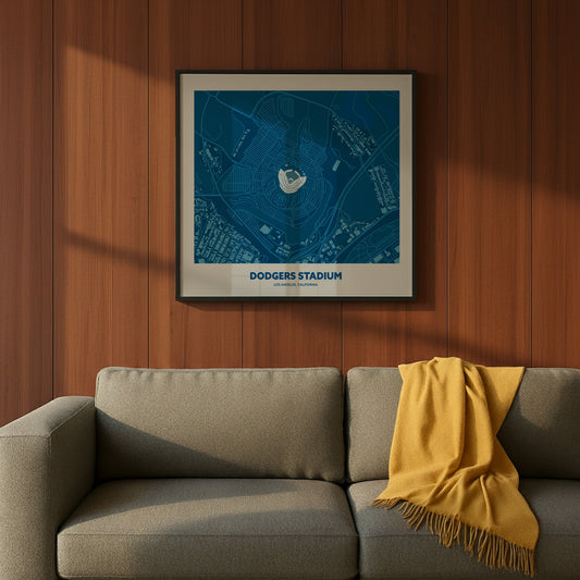 DODGERS STADIUM Aerial - Minimal