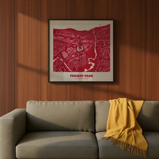 FENWAY PARK STADIUM Aerial - Minimal