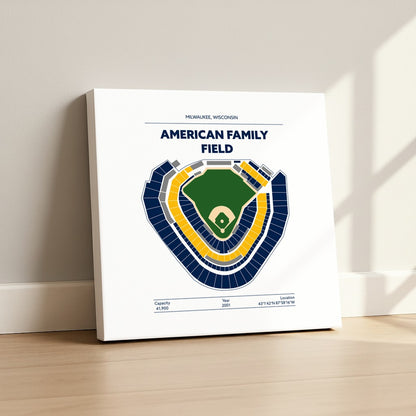 American Family Field Stadium - Green Field Light