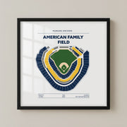 American Family Field Stadium - Green Field Light