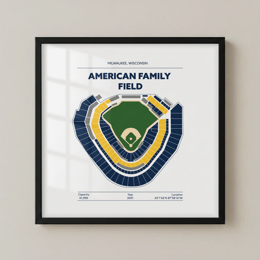 American Family Field Stadium - Green Field Light
