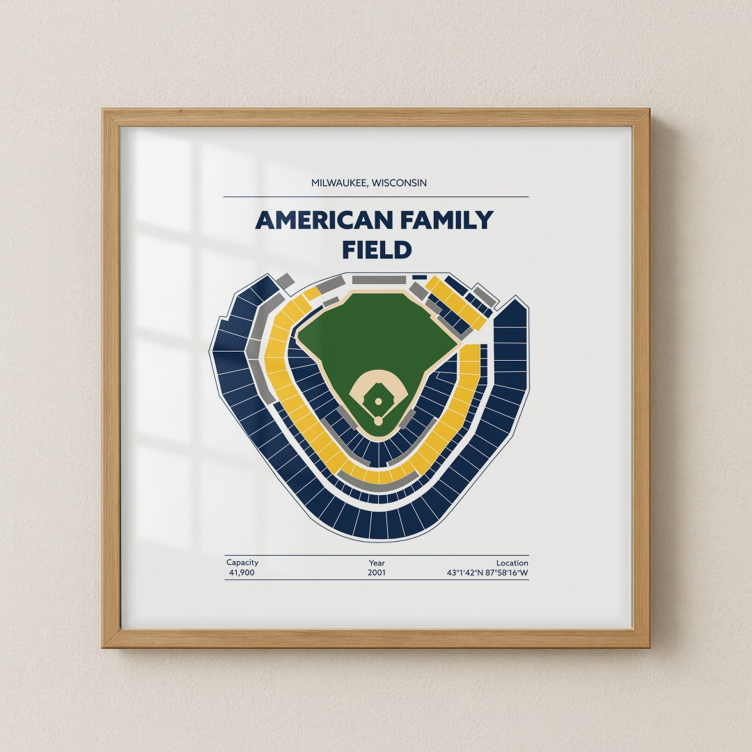 American Family Field Stadium - Green Field Light