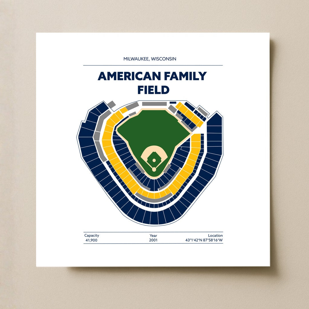 American Family Field Stadium - Green Field Light