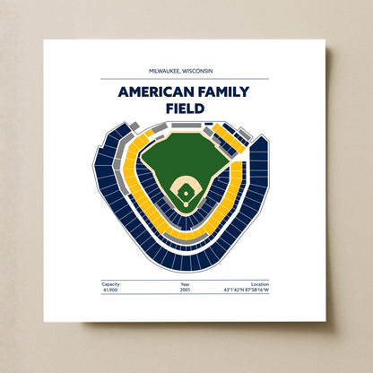American Family Field Stadium - Green Field Light