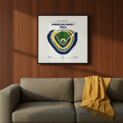 American Family Field Stadium - Green Field Light