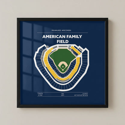 American Family Field Stadium - Green Field Dark