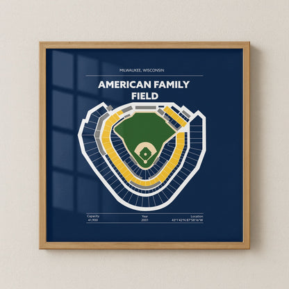 American Family Field Stadium - Green Field Dark