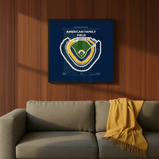 American Family Field Stadium - Green Field Dark