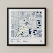 American Family Field Stadium - City Map Light