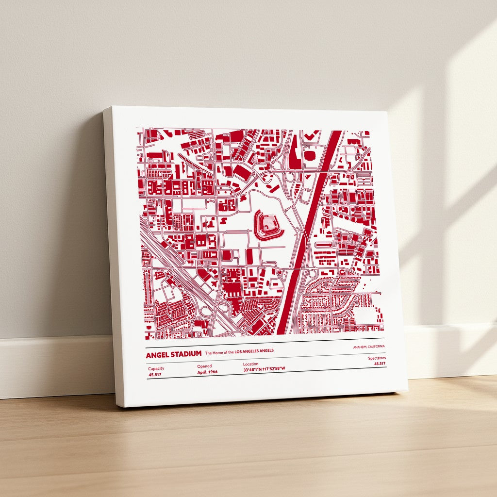 Angel Stadium - City Map Light