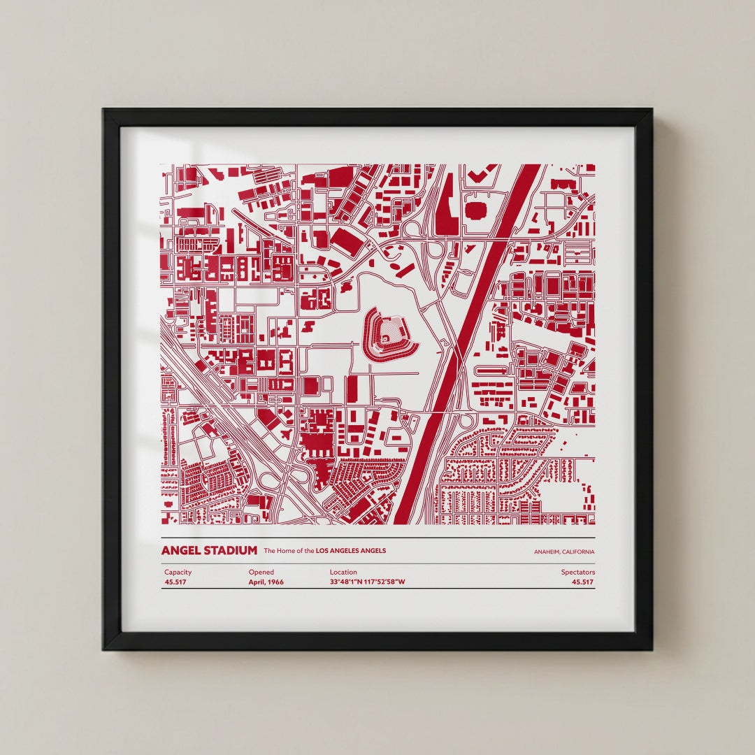 Angel Stadium - City Map Light