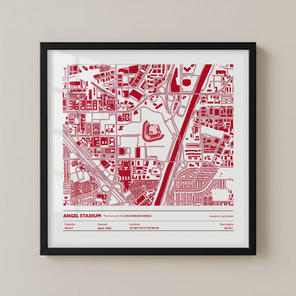 Angel Stadium - City Map Light