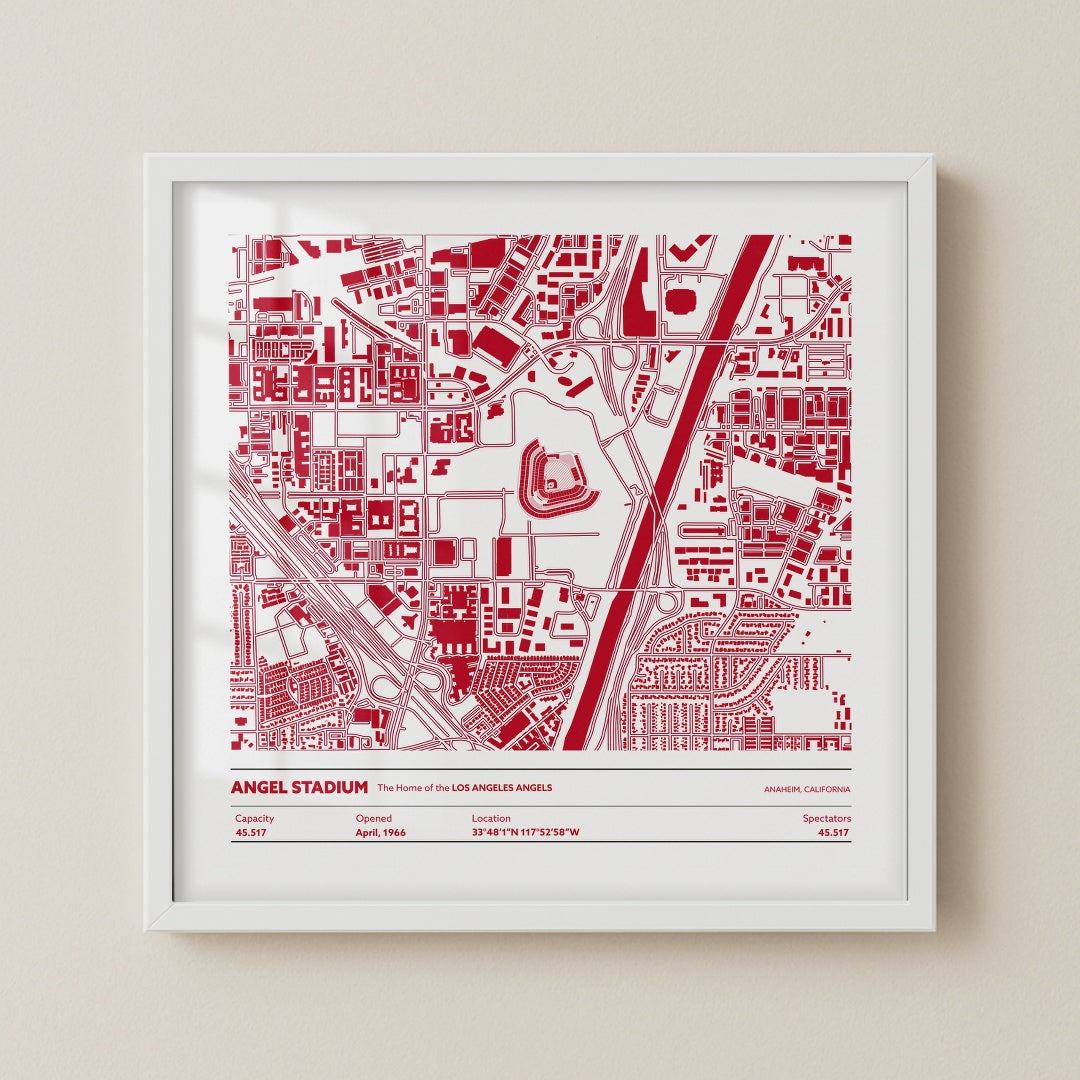Angel Stadium - City Map Light