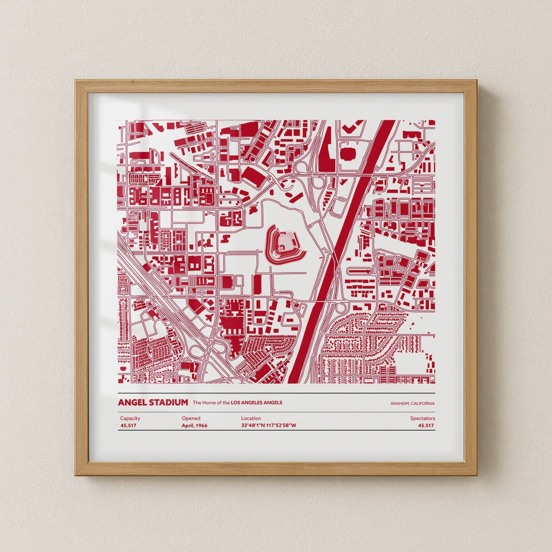 Angel Stadium - City Map Light