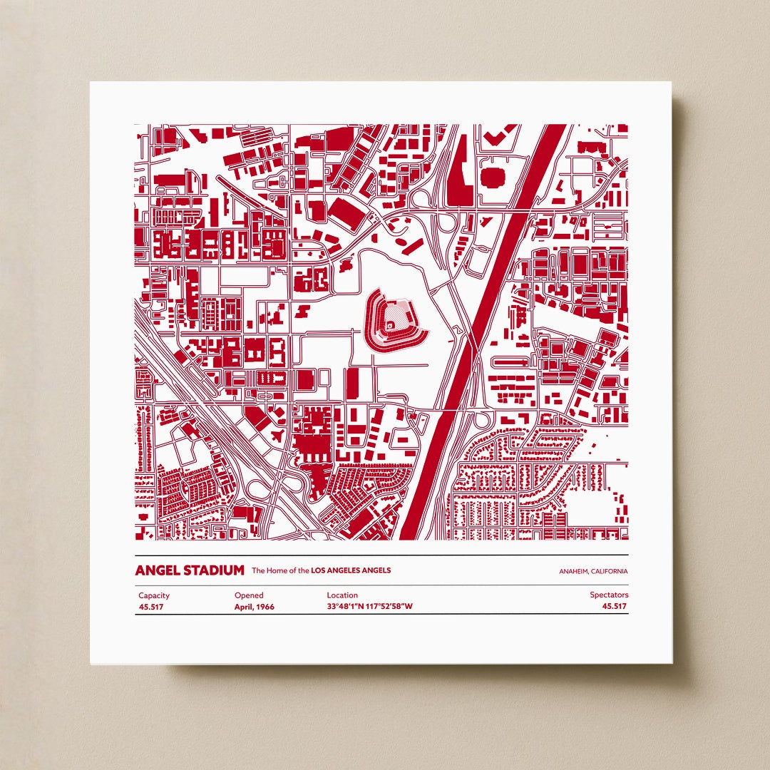 Angel Stadium - City Map Light