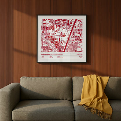 Angel Stadium - City Map Light