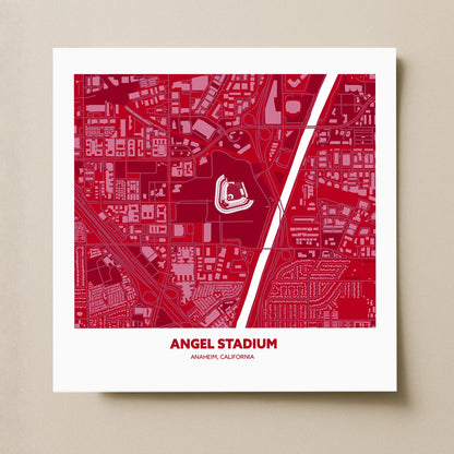 Angel Stadium - City Map Dark