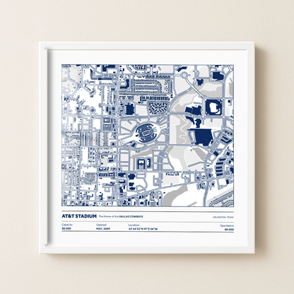 AT&T Soccer Stadium - City Map Light