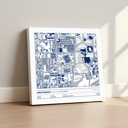 AT&T Soccer Stadium - City Map Light