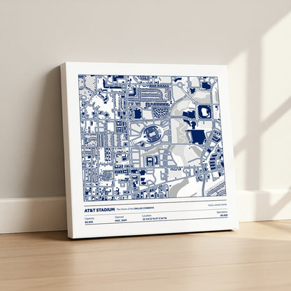 AT&T Stadium - City Map Light