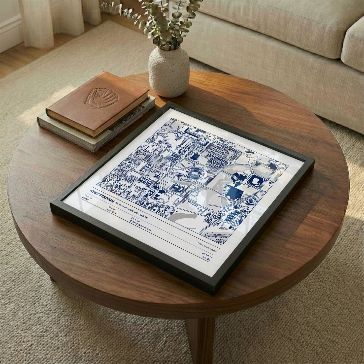 AT&T Stadium - City Map Light