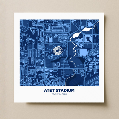 AT&T Soccer Stadium - City Map Dark