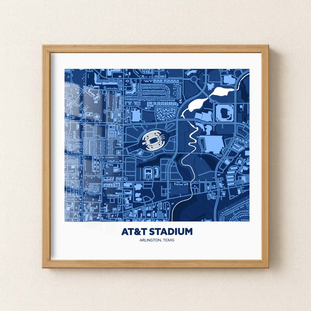 AT&T Soccer Stadium - City Map Dark
