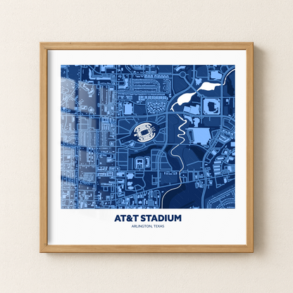 AT&T Soccer Stadium - City Map Dark