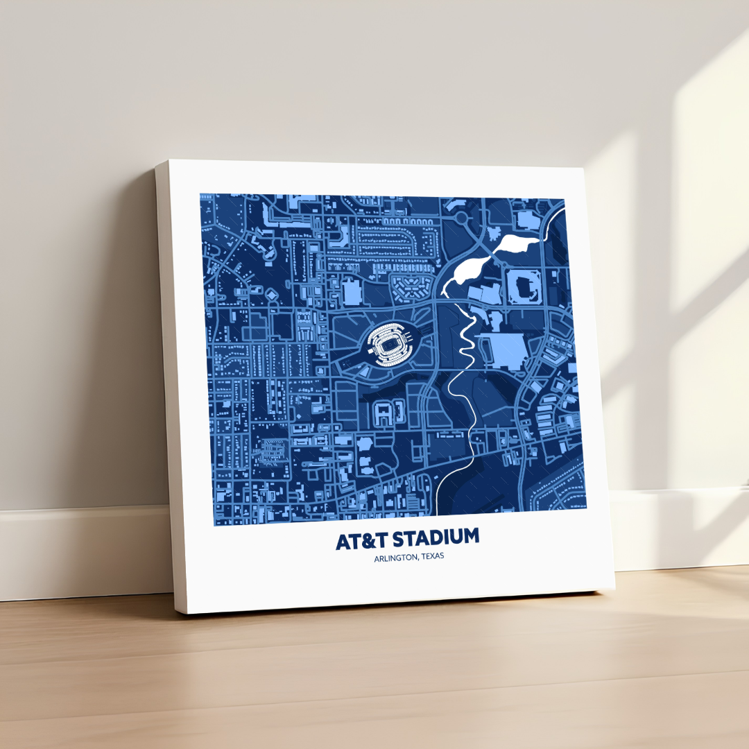 AT&T Soccer Stadium - City Map Dark