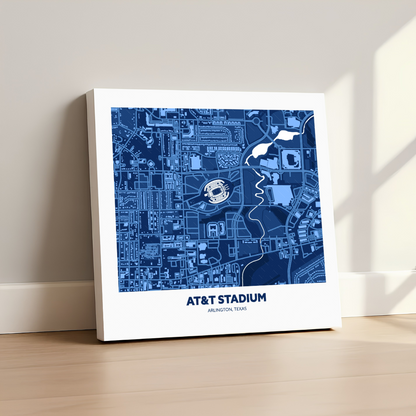 AT&T Soccer Stadium - City Map Dark