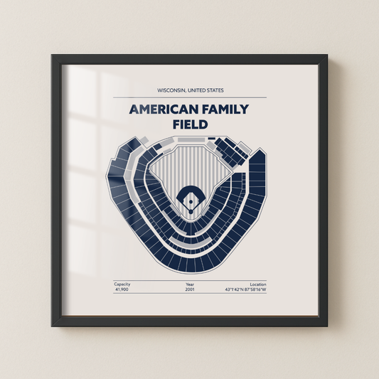 AMERICAN FAMILY FIELD STADIUM Signature - Minimal