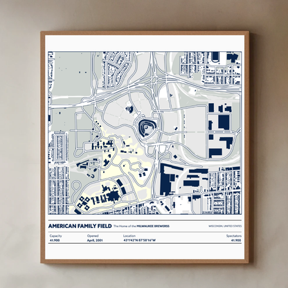 AMERICAN FAMILY FIELD STADIUM Aerial - Detailed
