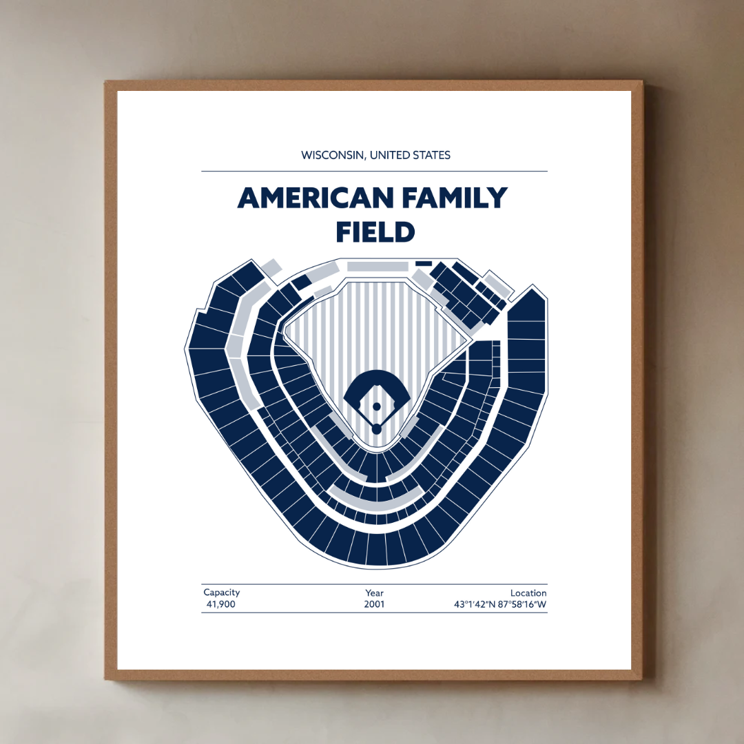 AMERICAN FAMILY FIELD STADIUM Signature - Minimal